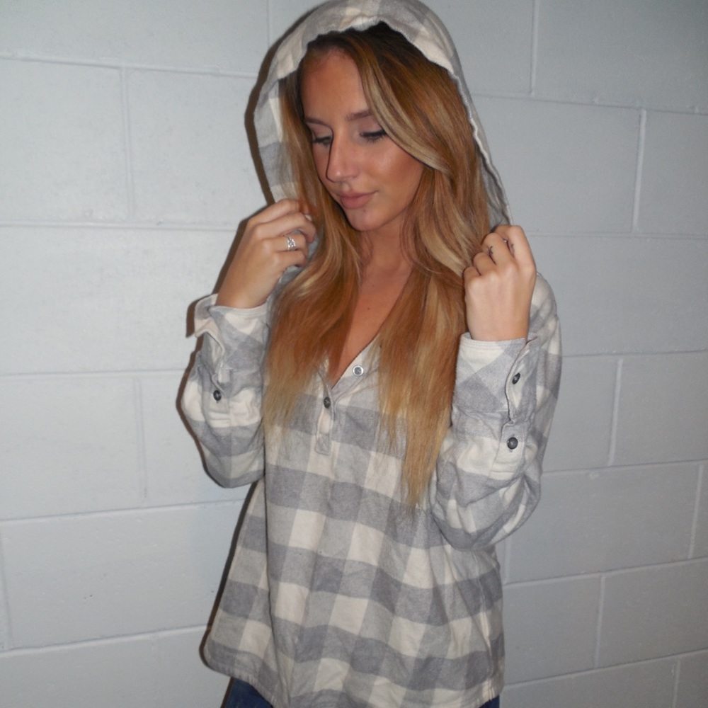 Flannel hoody